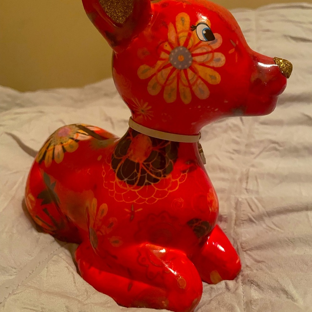 Pomme Pidou deer bank figurine